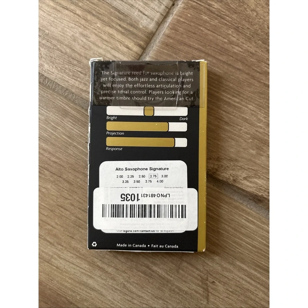 Legere Signature 2.50 Eb Alto Saxophone Synthetic Reed